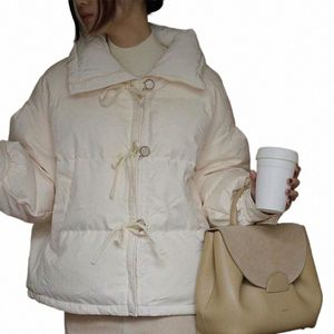 Solto para baixo jaqueta feminina inverno novo fi gola casaco feminino curto leve pão parkas grosso cott-acolchoado outwear j13r #