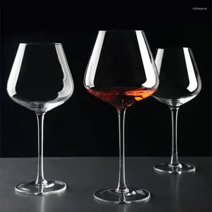 Copos de vinho de alta capacidade transparente taça de vidro doméstico caneca de cristal uva coquetel suco copo de champanhe