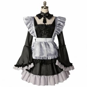 Cosplay peruca traje para mulheres halen sexy empregada traje conjunto completo uniforme plus size cosplay fantasia festa dr traje cosplay l1cu #