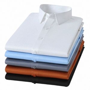 الرجال الحريريين الحريريين n-ir lg sleeve dr shirt fi Office الرسمية القياسية الناعمة ناعمة ناعمة القمصان الذكور خالية من الذكور xl b3oo#