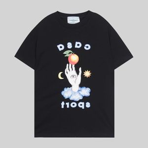 メンズデザイナーTシャツカジュアルTシャツカサブランカサマーカサブランカトロピカルフルーツプリント短袖TシャツLE1C