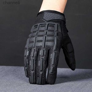 Tactical Gloves Outdoor Sports Full Finger Long Camo Glove Anti-skip Gear Airsoft Biking Shooting Paintball Men YQ240328