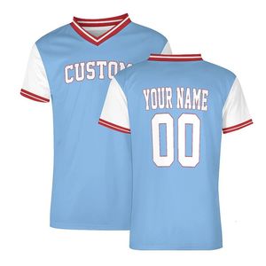 Blue Football Jersey Soccer Shirts Men Custom T-shirt Sportwear Sport Soft Breathable Clothing Fast Drying Training Wear 240325