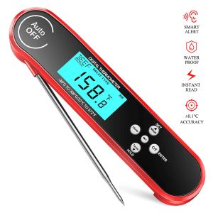 Gauges Digital Instant Read Meat Thermometer Waterproof Cooking Food Thermometer Probe with Backlit for Kitchen Grill Candy BBQ Oil Fry