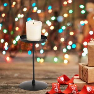 Candle Holders Home Decor Holder Elegant Metal Candlestick Set For Christmas Decoration Modern Table Festive