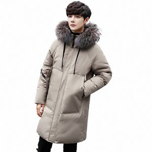 Homem Casacos Inverno 2019 Parka Casal Para Baixo Jaqueta Grande Gola De Pele Coreano Plus Size 3Xl Casaco Mulheres Jaquetas Casaco Masculino KK3159 m1t7 #