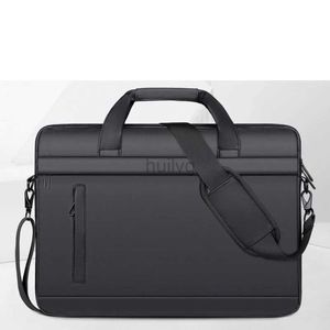 Laptopa plecak men nylonowe teczki na ramię Business Crossbody torebki torebki czarne torba 15,6 cala z paskiem 24328