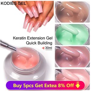 KODIES GEL Builder Nail Gel for Extension 30ML Semi Permanent UV/LED Poly Hard Gel Keratin Protein Varnish for Nail Art Manicure 240321
