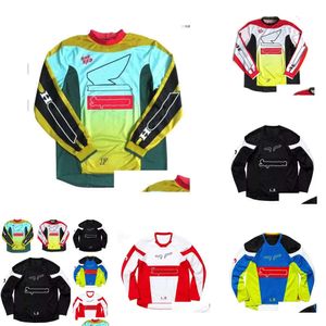 ترقية ملابس الدراجات النارية إلى أسفل الأكمام طويلة الأكمام الطويلة Motocross polyester tshirt