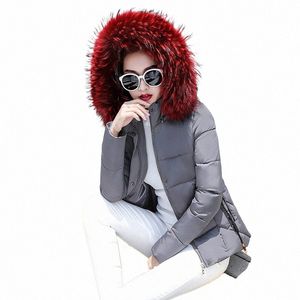 women's Winter Jackets Hooded Thick Warm Winter Coat Short Down Parkas Female Jacket Big Fur Coat Cott Padded Jackets t9HO#