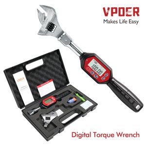 Openers 3100 Nm Adjustable Digital Torque Wrench Spanner Head Electronic Jaw Open End Torque with Buzzer & LED, Calibrated