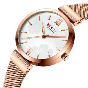 Karien Curren9067 Fashion Eloy Quartz Minimalistiska kvinnors meshband Watch