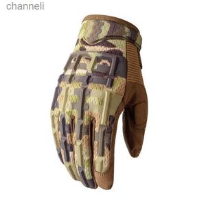 Tactical Gloves Hot Sales Outdoor Sports Full Finger Long Camo Glove Anti-skip Gear Airsoft Biking Shooting Men YQ240328