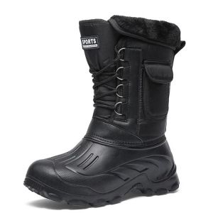 Stiefel Männer Winterstiefel warme wassere wasserdichte Turnschuhe 2022 Outdoor -Aktivitäten Fischerei Schneestiefel Männliche Schuhe Männer Schuhe Angelschuhe