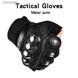 Taktiska handskar Nya självförsvar manopla defensa personliga autodefensa handskar metall Joint Protection Boxing Safety Protector YQ240328