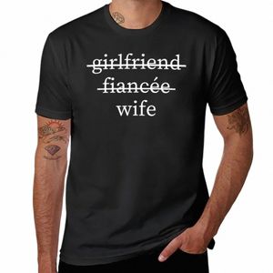 Новая футболка Girlfriend Fiancee Wife, простая футболка, футболки на заказ, создайте свой собственный аниме-футболку, тяжелые футболки для мужчин K4gq #