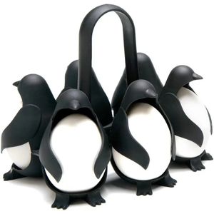 2024 Multifunctional Penguin Shape Kitchen Egg Storage Rack Egg Cooker Refrigerator Storage Shelf egg cooker cooking accessories