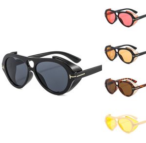 Sarı Pilot Güneş Gözlüğü Kadın Tasarımcı Büyük Boyutlu Gölgeler 90s Vintage Güneş Gözlükleri Erkekler UV400 Bisiklet Gözlükleri