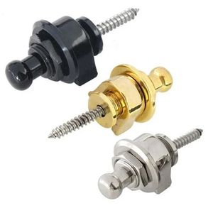 2 pz/set perni per chitarra elettrica basso cinturino pulsante cinturino blocco serrature cinturino per chitarra a testa tonda a sgancio rapido facile da installare