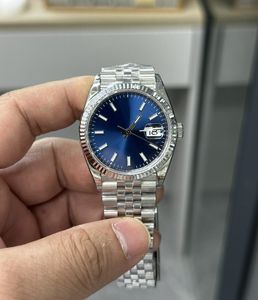 2024 QC U1F Relógio de 36 mm de diâmetro com 3155 Movimento Reserva de energia Sapphire Crystal Glass espelho 904L Strap