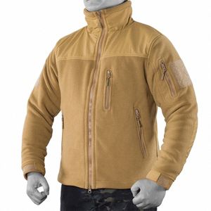 Giacca invernale tattica Giacca in pile militare dell'esercito Giacca termica calda mimetica Cappotti da lavoro Abbigliamento caldo da uomo Giacca da safari Outwear Z10y #