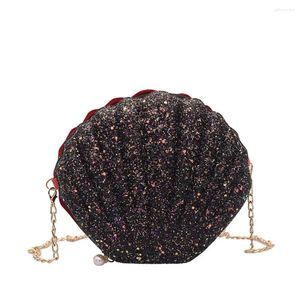 Shoulder Bags Cute Sequins Mini Small Shell Bag Chain Handbags Phone Money Pouch Chains Crossbody For Girl Women Evening Clutch