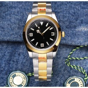 designer watches high quality classic 3a High Quality Fashion Labor Family Log Room Gold Black 369 Fully Automatic Mechanical Watch 904 Precision Steel