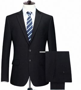 Mens Black Color Suit Set High Quality Blazer Mycket stor DR -kostym Bröllop Mycket stor plus SizeXL 2XL 3XL 4XL 5XL 6XL 7XL 8XL K4GF#
