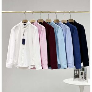 2024 Koszulki designerskie rl mody swobodny kucyk męskie męskie Paul Polos Tshirts Dress Duże koń hafty biznesowe długie rękaw Slim Lapel JGI556