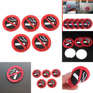 Upgrade 5PCS High Quality Auto Rubber No Smoking Sign Warning Car Taxi Decal Sticker Car Decal Stickers