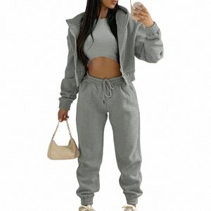 ジッパーカーディガンセットdr dr woman tracksuit suit fall Outfits women sets sets sets