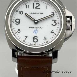 Relógios masculinos Paneraiss Panarai Swiss Watch Luminor Series Luminor Base Acciaio Pam00630 Dial Manual Mão Ferida Relógios Mecânicos Automáticos Completos