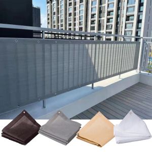 Nets 4 Color Custom Size Home Balcony Privacy Screen Gray Fence Deck Shade Sail Yard Cover AntiUV Sunblock Wind Protection