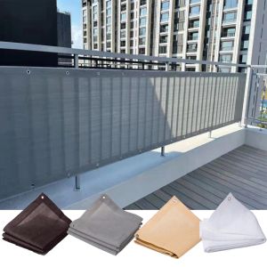 Reti 4 Colori Formato Personalizzato Casa Balcone Schermo per la Privacy Recinzione Grigia Ombra per Coperte Vela Copertura per Cortile AntiUV Protezione Solare Protezione dal Vento