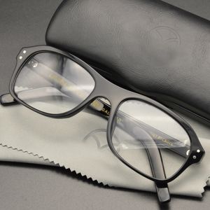 キングスマンの眼鏡フレームとケースレトロな手作りの酢酸レトングルアイウェア用エージェントエッグシーグラス240314