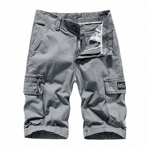 Pantaloni cargo eleganti da esterno Pantaloncini cargo da spiaggia da uomo Pantaloni corti bermuda multitasche da uomo T8NY #