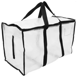 Depolama torbaları Büyük kapasiteli hareketli torba katlanabilir giysiler organizatör, fermuarlı yataklarla çantalı çantalı tote yorgan