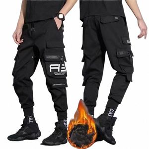 Pantaloni cargo da uomo Pantaloni multitasche con coulisse Pantaloni sportivi da uomo all'aperto Pantaloni da jogging Hip Hop maschili Pantaloni sportivi da tuta Casual r4Uc #