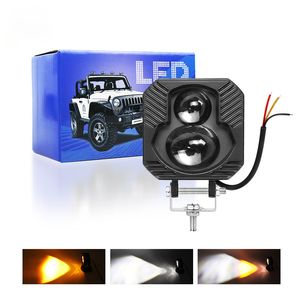 2024 Cross border Automobile LED Spotlight Off road Vehicle Spotlight Work Light High Power High and Low Beam Headlamp Front Bar Modification Auxiliary Light