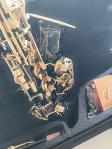 2024 Najlepsza jakość nowa czarna saksofon czarny alto Yas-875EX Model E-Flat Professional Sax Music Instrument z obudową