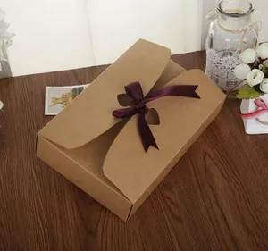 Envoltório de presente caixa de papel retrô embalagem para chocolates fita convite de casamento cachecol / doces / maquiagem presentes convidados