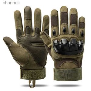 戦術手袋スポーツ射撃狩りの指のタッチフルデザイン男性オートバイハイキング保護フィットネスYQ240328