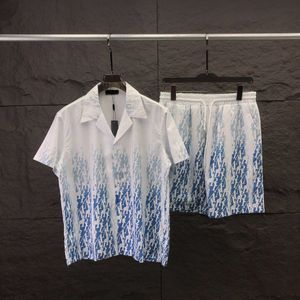 Stylish Hawaiian Designer Men's Casual Shirt Set Floral Alphabet 3D Printed Summer Beach Resort Beach Shirt Set Size M-XXXL #033