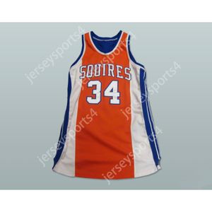 Personalizzato Qualsiasi nome Qualsiasi squadra BROOMER 34 SEMI PRO VIRGINIA SQUIRES BASKET JERSEY PUNTO CUCITO Tutte le taglie cucite S M L XL XXL 3XL 4XL 5XL 6XL Alta qualità