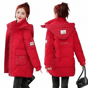 new High-End Women's Lg Down Cott Coat Winter Thick Warm Padded Jacket W Fi Female Detachable Hooded Parker Overcoat P8tz#