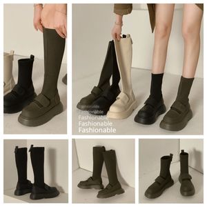 Designer-Schuhe, Sneaker, Sport, Wanderschuhe, Knöchel, Stiefeletten, hohe Stiefeletten, rutschfest, leicht, weich, Damen, GAI 35–48, Schwarz, klassischer Komfort