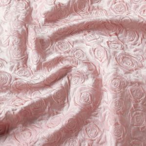 Stoff 3D Rose Satin Glanz Jacquard Stoff Anzug Kleid Cheongsam Diy Nähen Designer Stoff von halben Meter