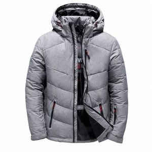 Inverno de luxo dos homens pato branco para baixo jaqueta casacos à prova de vento parka casual pena de ganso masculino capuz grosso quente jaquetas impermeáveis x7gt #