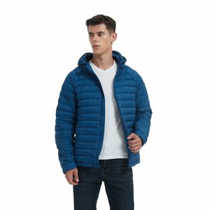 2022 Schinotch Winter Down Jacket Ultra Leve Men Windproof Respirável Quente Casual Coatwear Hoodies Jaquetas Down Coat y21O #