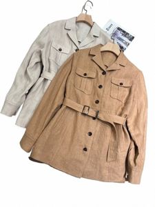 2024 Spring Summer Linen Trench 2024 Hot New 44RW#